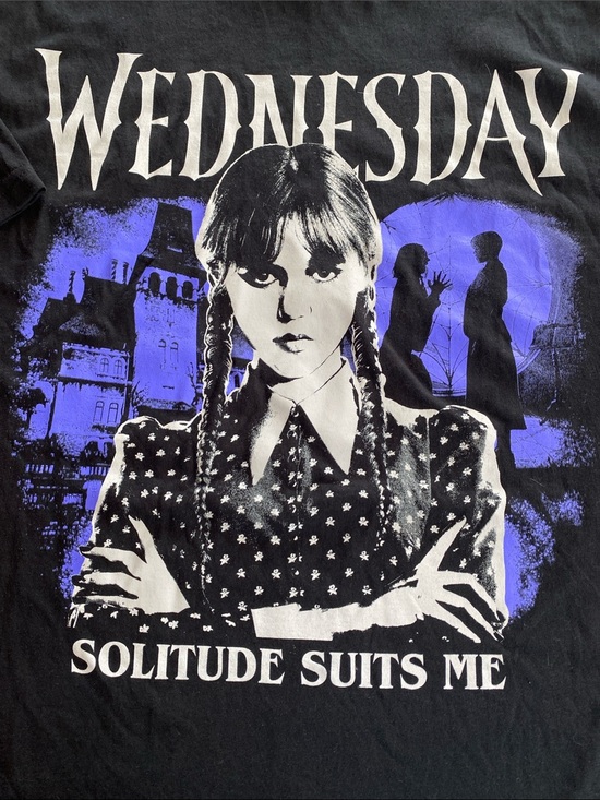 Wednesday Other - “Wednesday” Graphic Tee - Solitude Suits Me (Black)